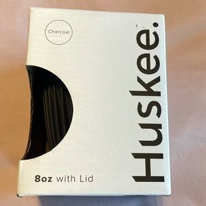 Huskee reusable cup 8oz charcoal, NWT